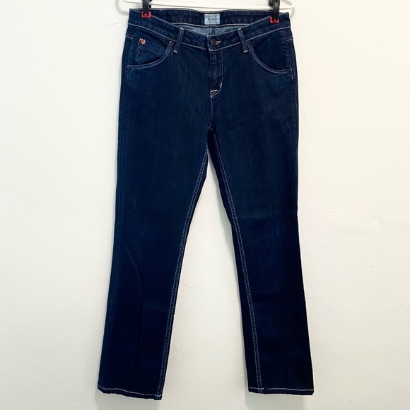 Hudson Midrise Carly Dark Wash Jeans 28 - Picture 2 of 6